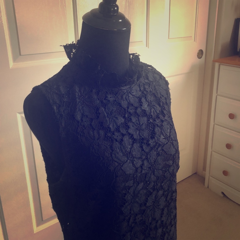 Black lace dress